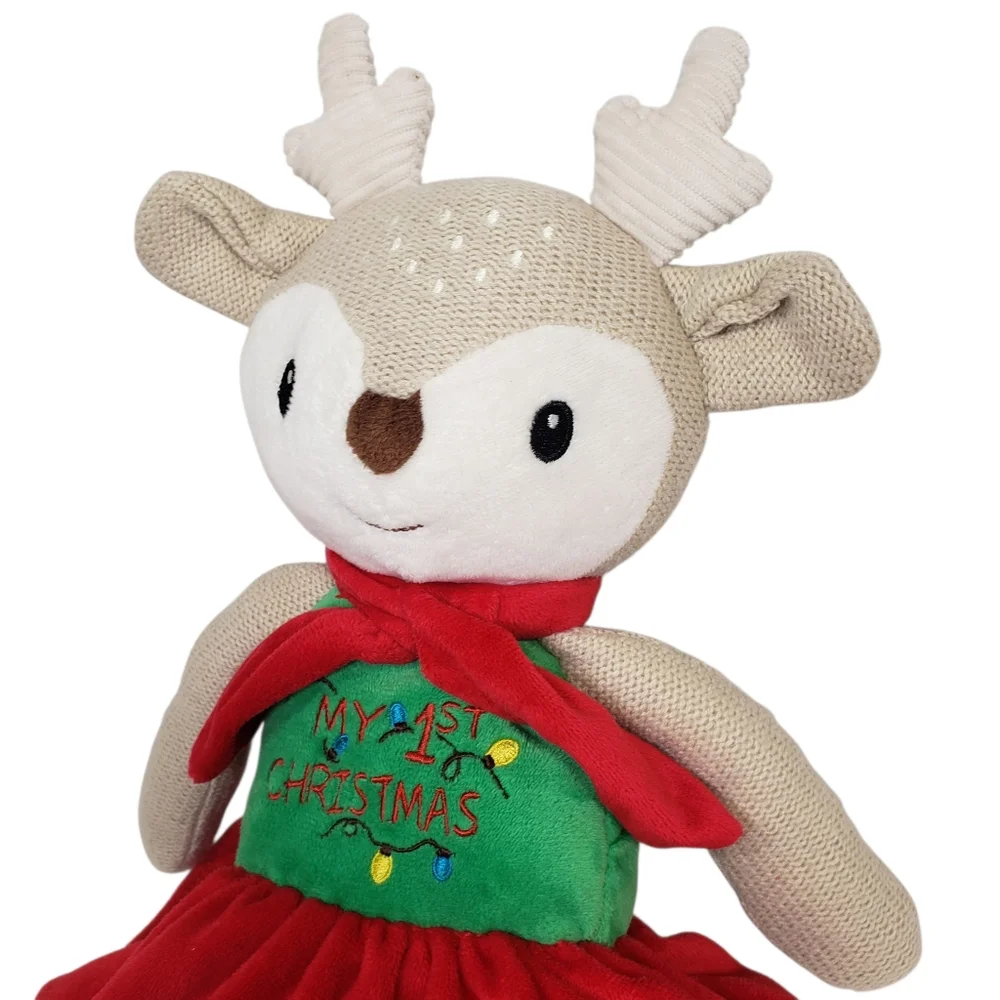 My 1st Christmas Reindeer Plush Toy - Holiday Stuffed‎ Animal Baby Gift